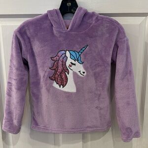 BCBG Girls Unicorn Sweatshirt with Hoodie Size 7/8